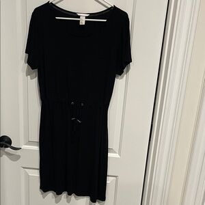 H&M Classic Black Midi Dress